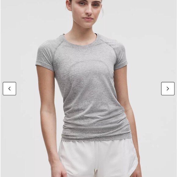 Lululemon Swiftly Tech Short-Sleeve Shirt - Gray - Size 4 - Picture 2 of 4